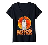 Photo Gallery divertente cane dei pirenei halloween happy howl-o-ween maglietta con collo a v Photo Gallery divertente cane dei pirenei halloween happy howl-o-ween maglietta con collo a v