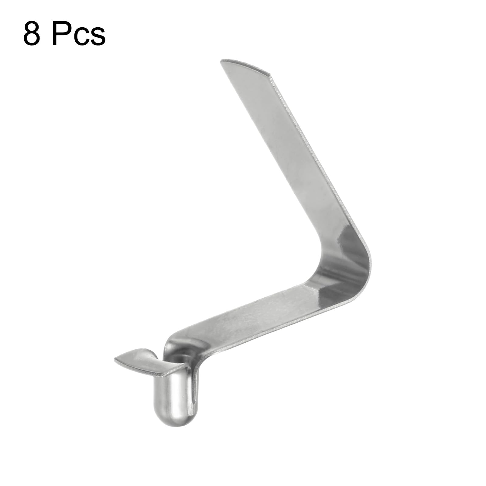 QUARKZMAN 16 Clips à Ressort Kayak 8x10x50mm – Acier 65Mn Traité, Nickelé, Pour Tente/Parapluie