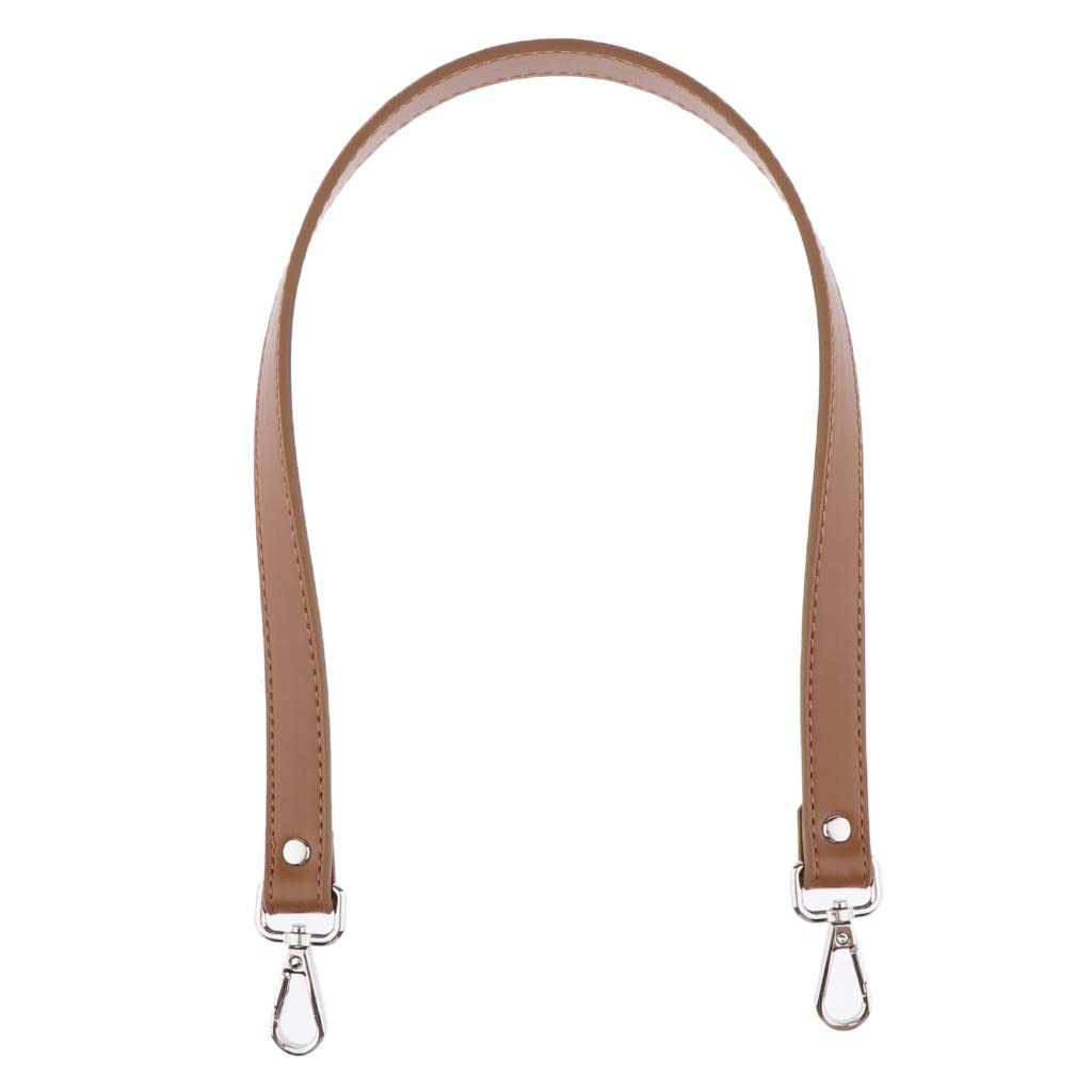 64Cm Leather Strap Bag Handle Diy Handbag Replacement Shoulder Strap Khaki-image-17
