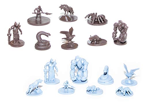 SMILING GM 40 Wild Creatures Unpainted Miniatures for Tabletop Roleplaying Games Ready to Play