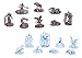 SMILING GM 40 Wild Creatures Unpainted Miniatures for Tabletop Roleplaying Games Ready to Play