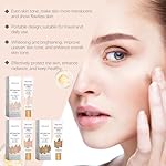 BB Tinted Moisturizer SPF 30, BB Tinted Care Primer, BB Tinted Care Primer with Brush, Full Coverage Light-Medium Skin Color Hydrating & Smoothing (Natural*1 with Brush) - Image 5