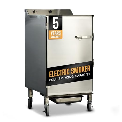 SmokinTex 'The XL' Series Electric Smoker - Largest Residential Meat Smoker Grill with Dual 700W Elements, 80 lbs. Capacity, Temperature Control, Stainless Steel