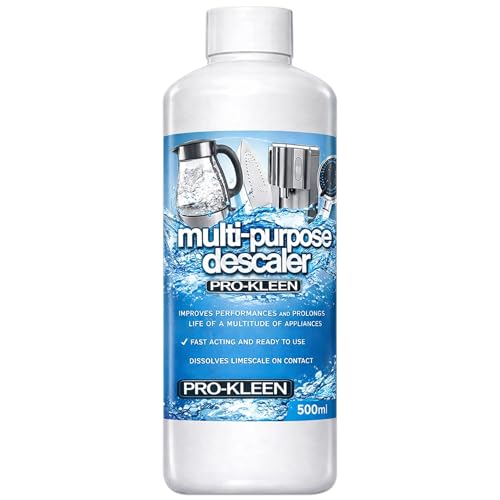 Pro-Kleen Multi-Purpose Descaler 1L - Fast-Acting Concentrate & Dissolves Limescale - Prolongs Life of Coffee Machines, Kettles, Irons, Showerheads, Taps and More!
