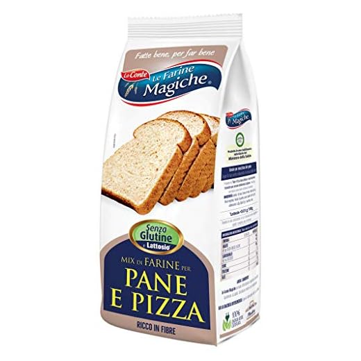 Le Farine Magiche Mix di Farine per Pane e Pizza, Senza Glutine, ricca di Fibre, Profumi e sapori unici, ideale per Pane, Pizza e Macchina del pane, Confezione da 500 g