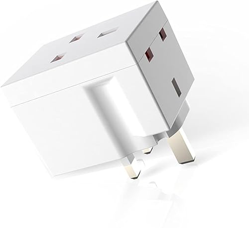 Miniatura 3 de Adaptador de enchufe triple de 3 vías, adaptador de enchufes múltiples, adaptador de enchufe de 3 pines, extensiones de enchufe de 250 V, 13