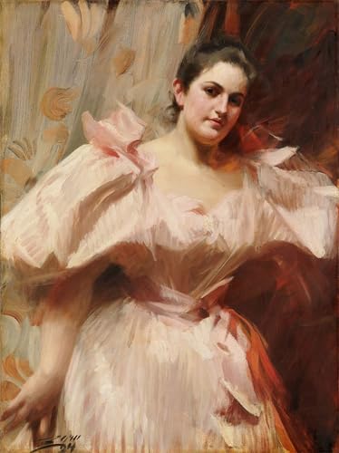 Portrait de Frieda Schiff Peinture Toile Anders Leonard Zorn Habiller un Mur de Chambre Vide