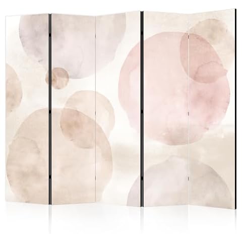 murando Double-Sided Folding Screen with Circles Cover