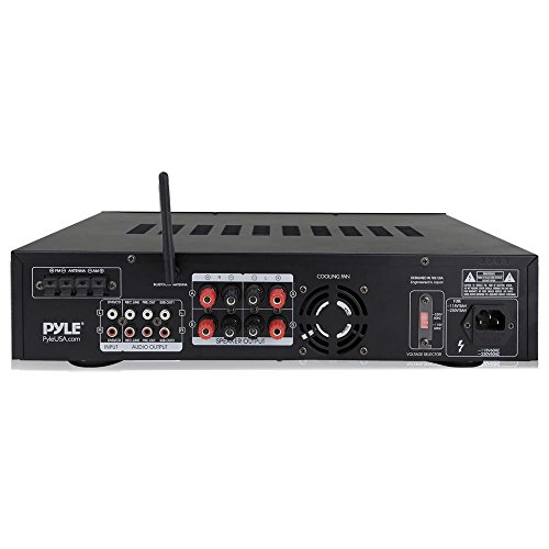 image for Pyle 4-Channel Bluetooth Home Power Amplifier - 2000 Watt Audio Stereo