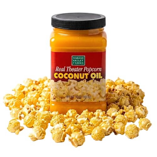 Real Theater Coconut Popcorn Oil - 30 oz Butter Flavored Coc...