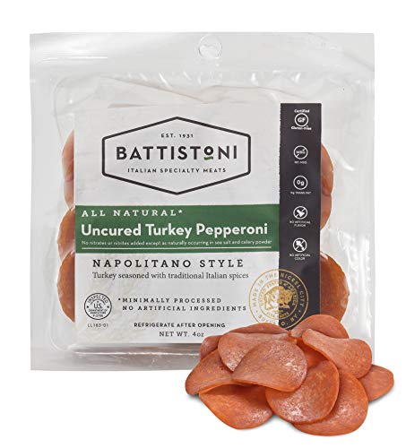 Battistoni Uncured Turkey Pepperoni, Napolitano Style, 4oz sliced