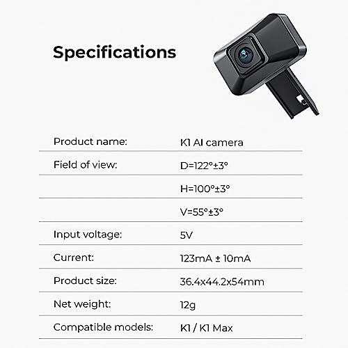 CIADAZ Creality K1 AI Camera Control Intelligent Assistant Support Visualização em tempo real e film