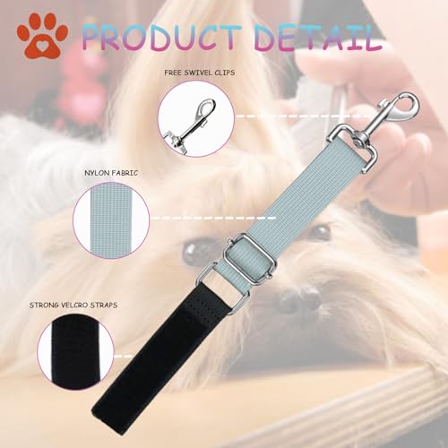 CUTEABC Pet Dog Grooming Arm Extender, 2 Pcs Stable Grooming Arm Accessories,Extension Strap Groomers Helper Grooming Loop,Waterproof Dog Grooming Leash Extension for Dog Bathing Grooming Trimming…