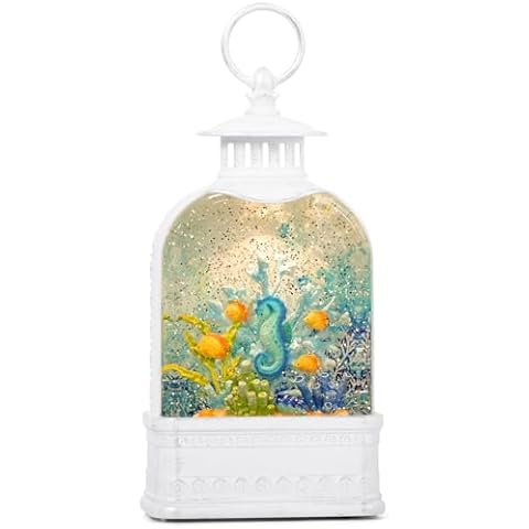 11 Inch Ocean Seahorse Light Up Snow Globe Cover