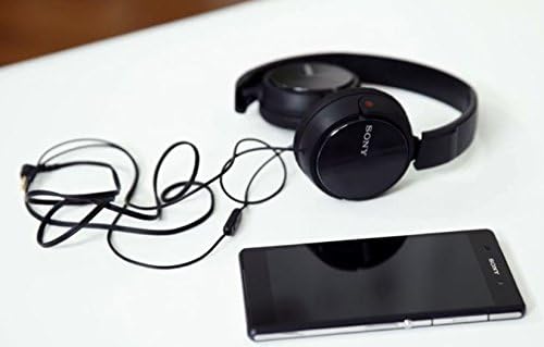 Sony ZX310AP On-Ear Headphones Compatible with Smartphones, Tablets and MP3 Devices - Metallic Black