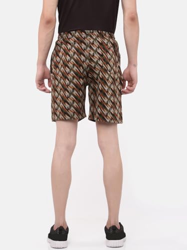 Image of Dollar Solid Men's Shorts | All-Over Print | One Side Zipper Pocket with Label Branding | Self Waistband with Drawcord | Wide Array of Attractive Prints