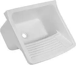 Tanque Plástico Astra 34L p/lavar roupas - Branco 55x47cm