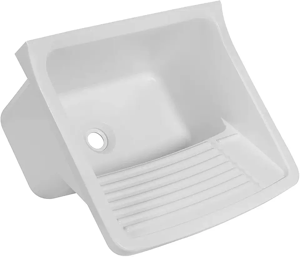 Tanque Plástico Astra 34L p/lavar roupas - Branco 55x47cm