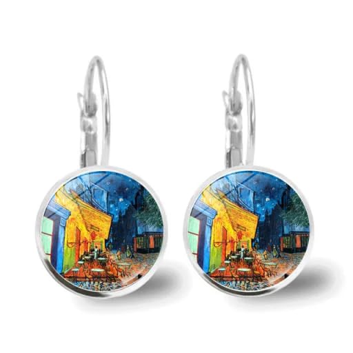 See full amazon price history chart for SU-BANSHI Womens earrings Van Gogh painting starry night coated with clear resin silver plated hoop earrings (Over the Rhone) SU-BANSHI Womens earrings Van Gogh painting starry night coated with clear resin silver plated hoop earrings (Over the Rhone) (B0D3647PHF) Amazon Price History, Amazon Price Tracker