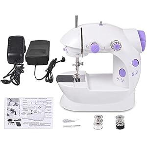 Portable Sewing Machine Mini Sewing Machine Two-Wire Two-Speed Pedaling Mini Size