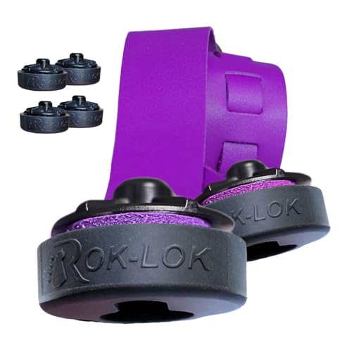 Rok-Lok PRO - Juego de bloqueo de correa universal con revestimiento antiarañazos para guitarras...