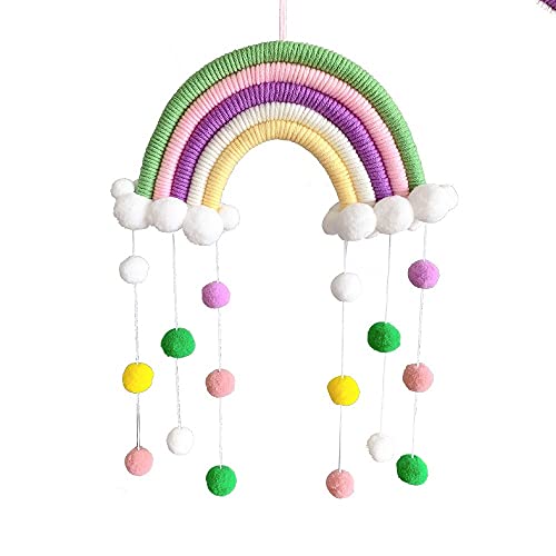 Nuage Nordique Arc-en-Ciel décoration murale de chambre enfant fille - 2
