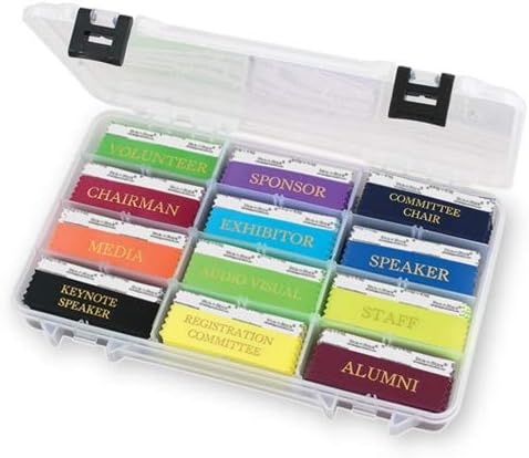 14 x 8 3/4 x 1 Inch Ribbon Holder - Heavy Duty Molded Plastic with Dividers