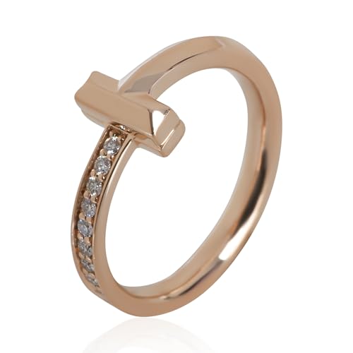 Tiffany & Co., Pre-Loved Tiffany T T1 Ring, Rose Gold, Diamond, 6 US — view 4