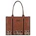 Montana West × Wrangler Tote Handbag for Women Top Handle Large Work Tote Bag WG102G-8119LP