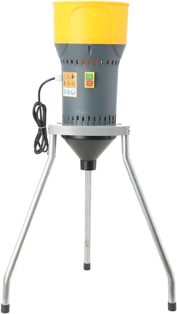 Electric Grain Mill, 25L/6.6 Gallons Dry Grain Mill Grinder Electric, Farm Home Wheat Grinder for Spice Rice Coffee Feed Flour, w/ 5 Sizes Sieves & Tripod