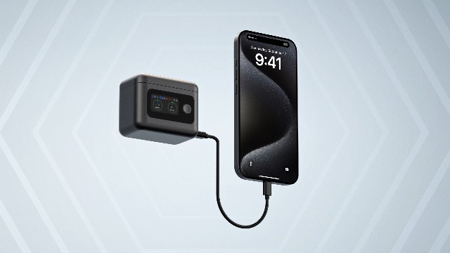 SYMIK Caricabatterie Intelligente Per Insta360 X5 – 27W Dual Fast Charger Con Display LCD, Power Bank E Storage Hub