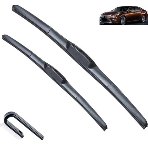 Car Wiper Blades Compatible with Lexus ES ES250 ES300h ES350 2013~2017 2015 2016 XV60 250 300h 350 Front Windshield Wipers Car Accessories