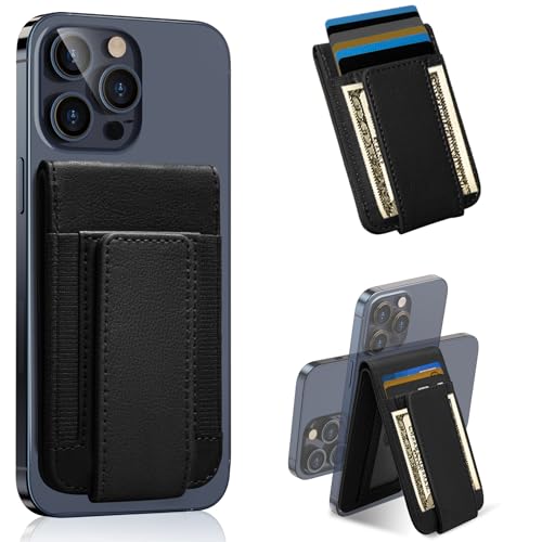 Image of for MagSafe Wallet, Magnetic Phone Wallet with Adjustable Stand & Money Clip, Detachable Magnetic Wallet for iPhone 16 /15 /14 /13 /12 Pro Max Plus, 10+ Cards Holder
