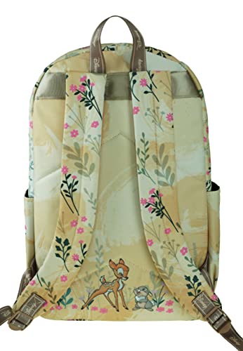 KBNL Classic Disney Bambi Backpack with Laptop Compartment for School, Travel, & Work, Multicolor, A22203-BAMBI4