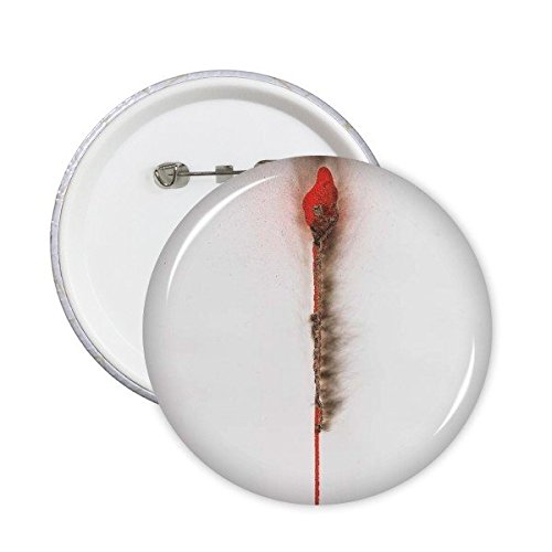 Badge rond Rose Rouge DIYthinker bouton pour décoration de vêtement style occidental lot de 5