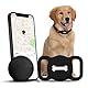 Nasuanata Tracker für Hunde, Schwarz Positionstracker Ohne ABO mit Silikonhülle, Kein GPS Tracker Hund Tiertracker funktioniert mit Find My (nur iOS)