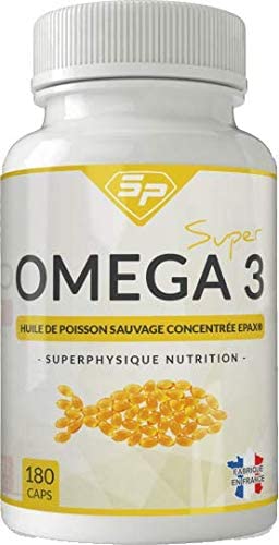 SUPER OMÉGA-3 DE HAUTE QUALITÉ EPAX® • Pêche durable de poissons sauvages certifiée FoS • Forte concentration EPA-DHA • Made in France • Pour 3 MOIS • SuperPhysique Nutrition Cover