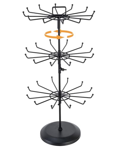 MyGift 3 Tier Classic Large Black Metal Jewelry Tree...