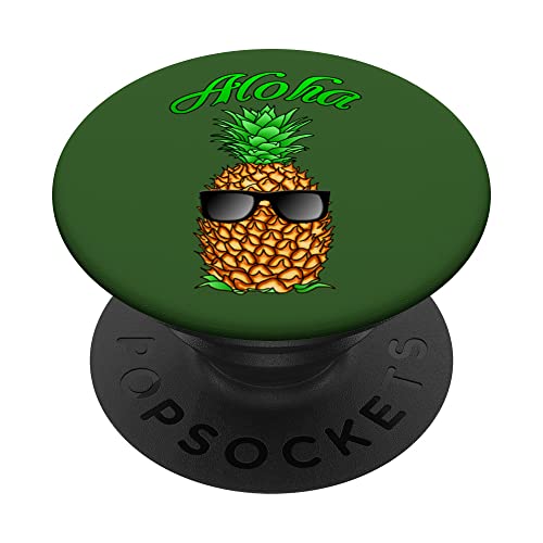 Cool Hawaiian Pineapple Aloha PopSockets Swappable PopGrip