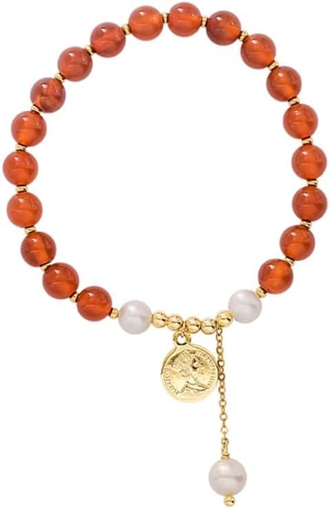 Bracelet en jade et agate rouge pour femme : le cadeau de Nouvel An idéal