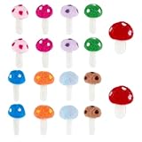 PH PandaHall 9 Farben Wollfilz Pilze 18 Stück Bunte Pilzdekoration Gefilzte Pilze Gefilzte Pflanzen Für Feengarten Osterfeiertag Party Hochzeitsdekoration DIY Handwerk Accessoires, 49–51.5x30–32mm