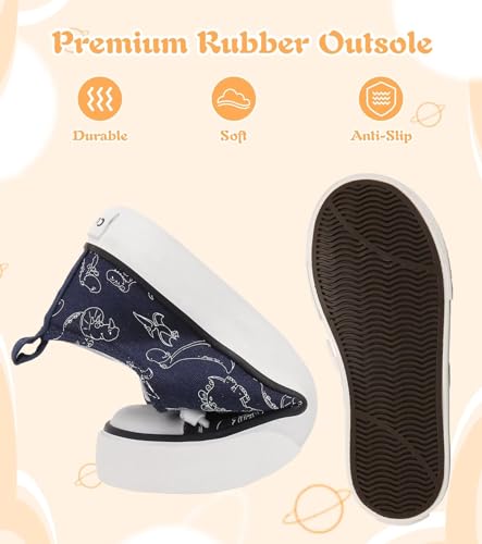 Image of Toddler Little Kid Cushioned Canvas Shoes Slip On Sneakers Soft and Durable