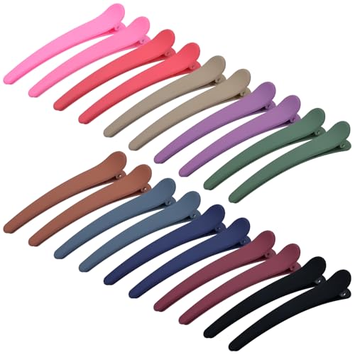 Pinzas de cabello largas de plástico mate Dizila, 20 piezas miniatura 1