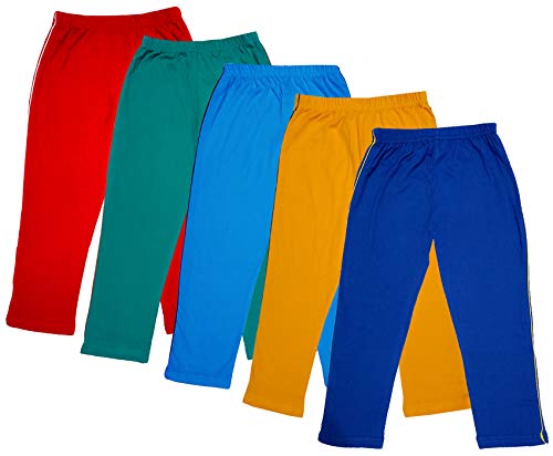Image of IndiWeaves Girls Super Soft Cotton Solid 3 4th Leggings /Capris (Multicolor52, 10-12 Years) Pack of 5