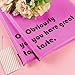 RUSPEPA Poly Mailers 10x13 Inch Hot Pink with Build-in Handle Shipping Bags 3 Mil Pretty Thick Self Adhesive Mailing Envelopes - 50 Pack