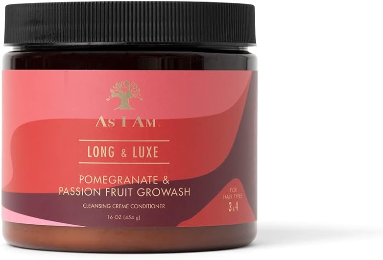 AS I Am Long and Luxe Growash Cleansing Creme Conditioner, 16 Ounce