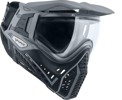 V-Force Profiler 2.0 Thermal Lense Paintball Mask Goggles - Black/Grey w/PBB Barrel Plug
