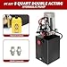 Nakkaa 12V DC Hydraulic Power Device 8 Quart Double Acting Hydraulic Dump Trailer Pump for Lifting and Lowering Dump Trailer Trucks