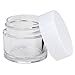 Beauticom High-Graded 7 Grams/7 ML (Quantity: 24 Packs) Thick Wall Crystal Clear Plastic LEAK-PROOF Jars Container with White Lids for Cosmetic, Lip Balm, Lip Gloss, Creams, Lotions, Liquids