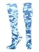 TCK Tie Dye Multisport Tube Socks (Royal/White, Medium)